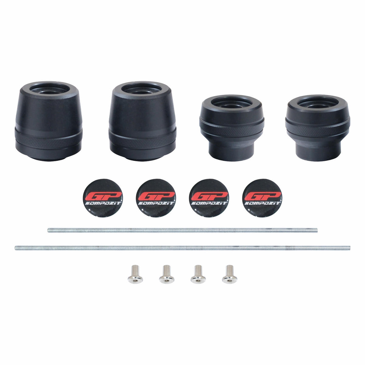 Tamponi Perno Ruota Anteriore Neri per CFMoto 450SR 2023-2026 – dettaglio 4