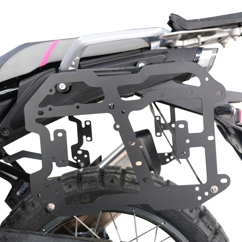 Schwarze Seitenkofferträger für CFMOTO 450MT
