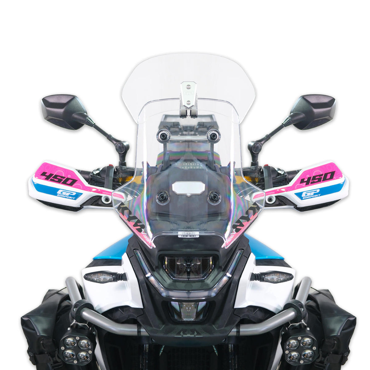 Kit Paraserbatoio Blu per CFMoto 450MT 2024-2026 – dettaglio 7