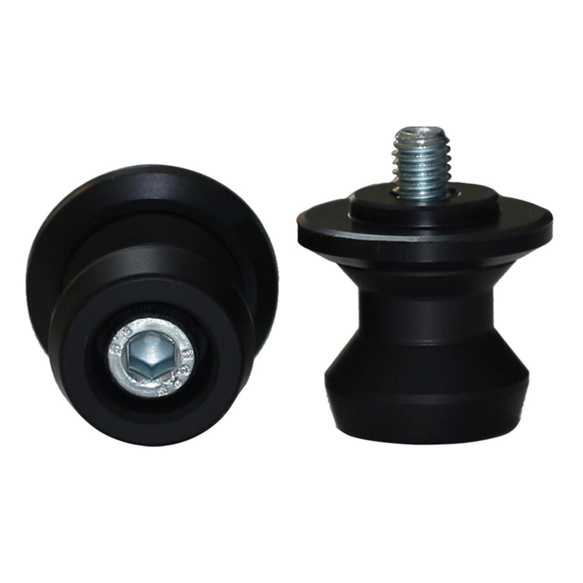 Bobbin-Aufnahmen für Universal-Motorradständer Schwarz 8 mm