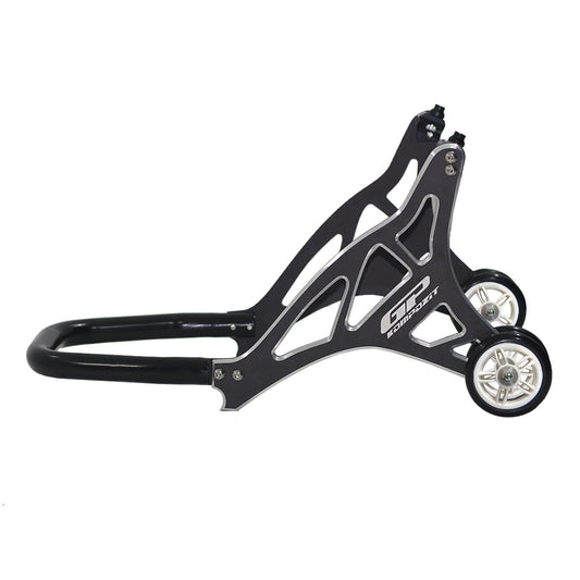 Cavalletto Alzamoto Anteriore Universale in Alluminio Nero – dettaglio 2