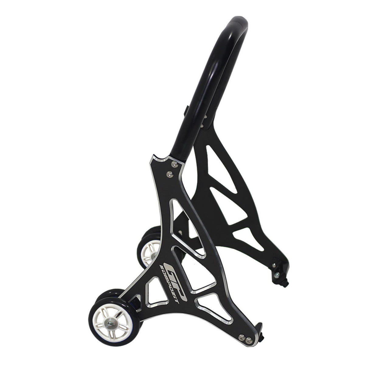Cavalletto Alzamoto Anteriore Universale in Alluminio Nero – dettaglio 3