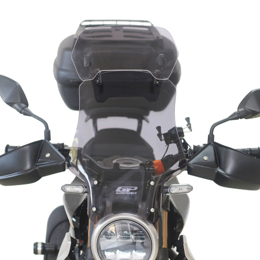 Estensione Parabrezza Moto Regolabile con Clip – Deflettore Antivento Fumé