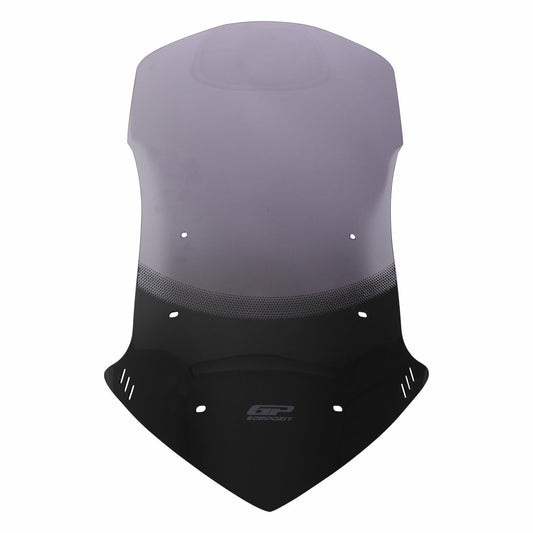 Parabrezza Serigrafato Fumé 59 cm per Honda NC750X 2021-2024 – Vista aggiuntiva del parabrezza isolato