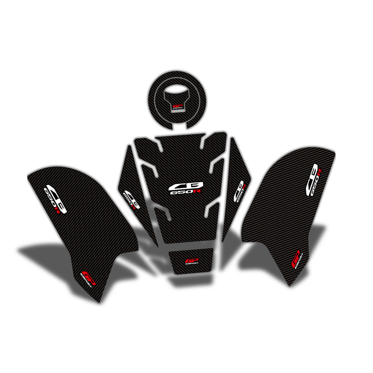 Tankpad-Set Carbon für Honda CB650R 2019-2023