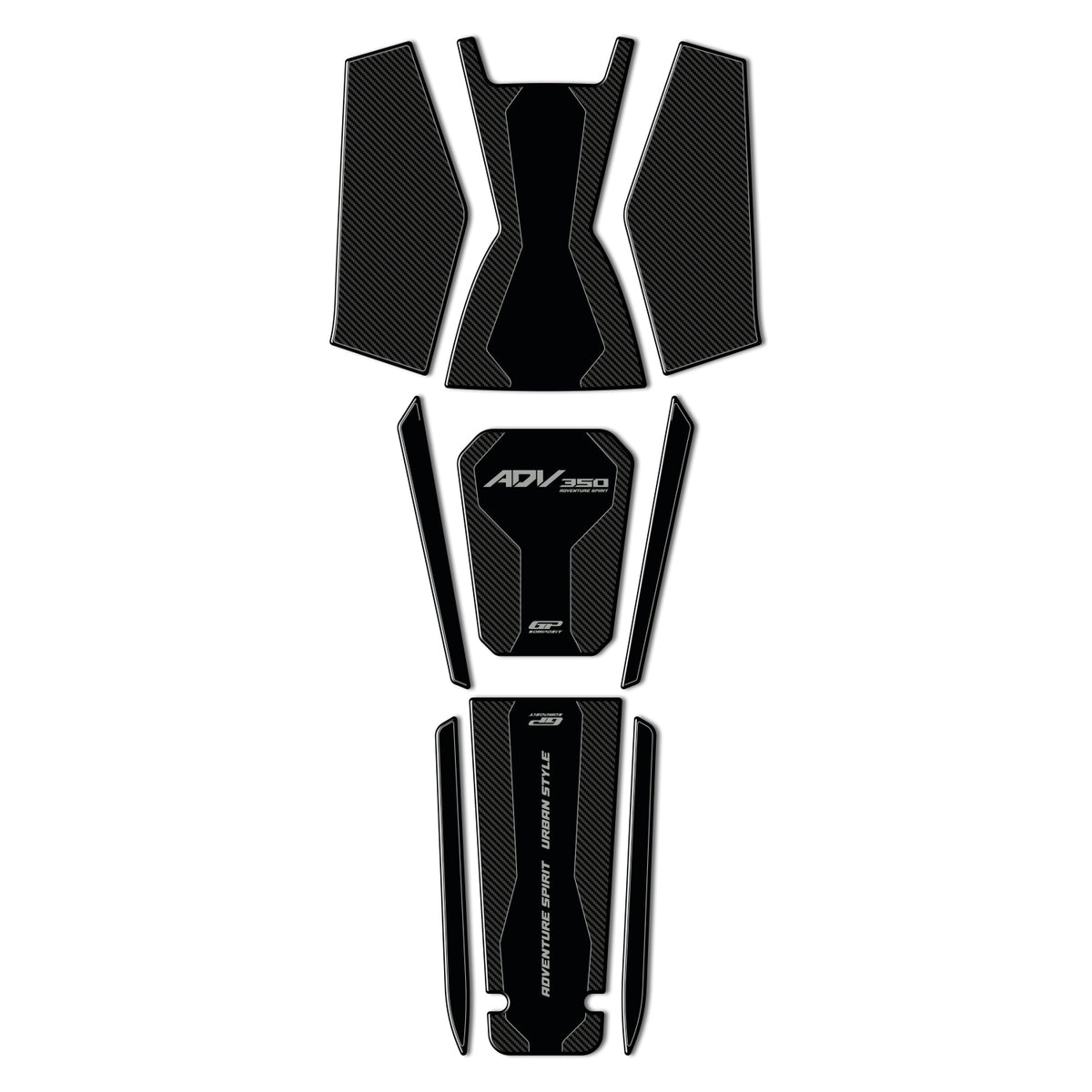 Tankpad-Set Carbon für Honda ADV350 2022-2025