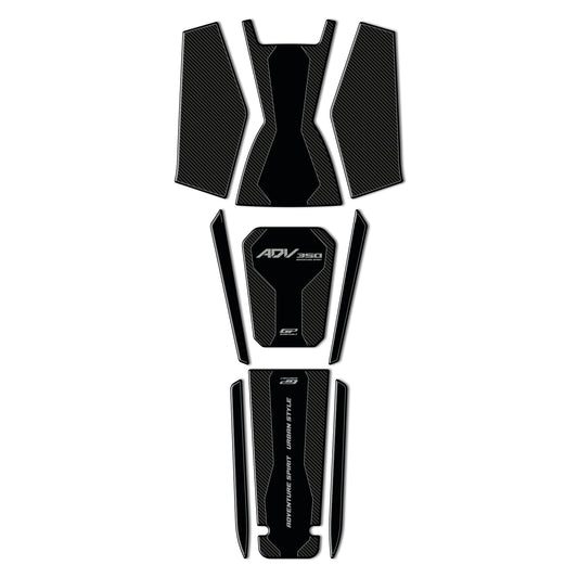 Kit Paraserbatoio Carbon per Honda ADV350 2022-2025 – dettaglio 2