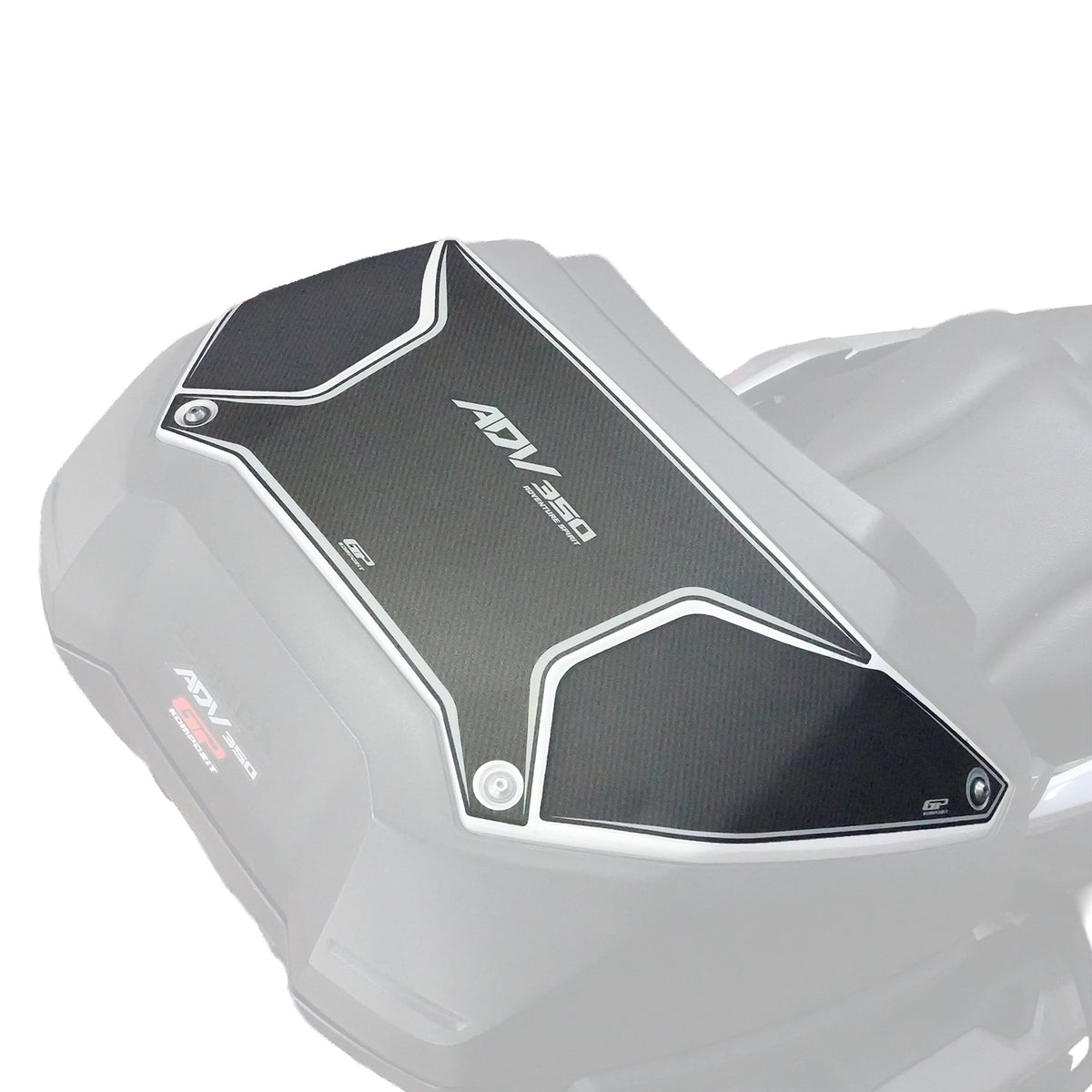 Adesivo Coperchio Bauletto Carbon per Honda ADV350 2023-2026 – dettaglio 3