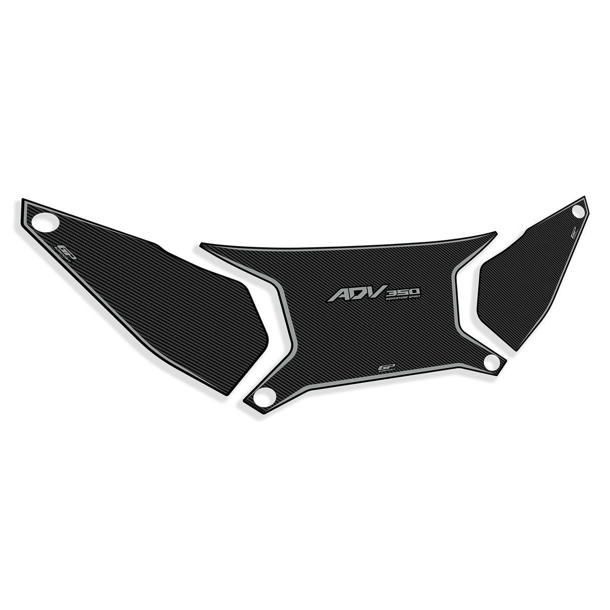 Adesivo Coperchio Bauletto Carbon per Honda ADV350 2023-2026 – dettaglio 6
