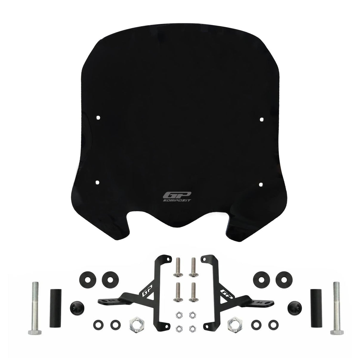 Black Windscreen 41 cm for Honda SH125i 2024-2026