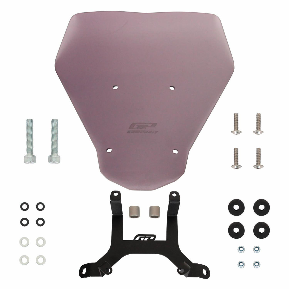 Cupolino Fumé 34 cm per KTM 125 / 200 / 250 / 390 Duke 2024-2026 – Prodotto e kit completo di fissaggio