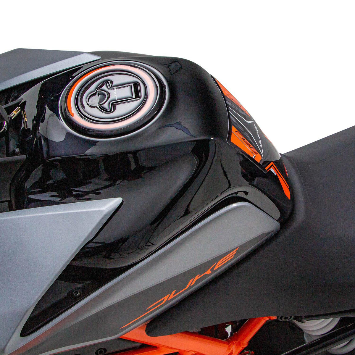 Kit Paraserbatoio Arancione per KTM 390 Duke 2017-2023 – dettaglio 4