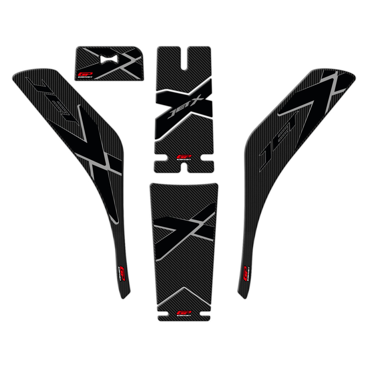 Kit Paraserbatoio Carbon per SYM Jet X 125 2022-2025 – dettaglio 2