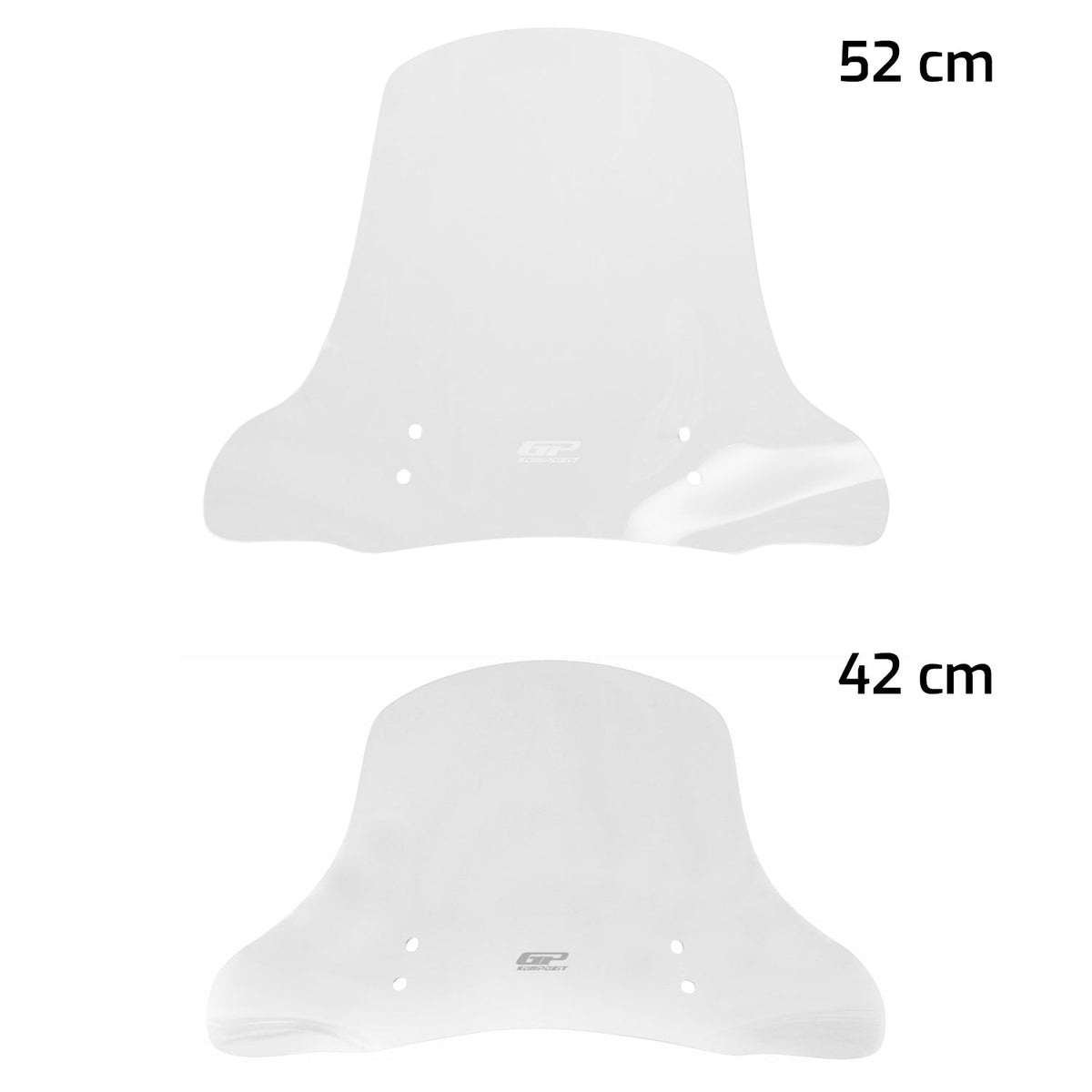 Parabrezza Trasparente 52 cm per Vespa GTV 300 2024-2025 – dettaglio 2