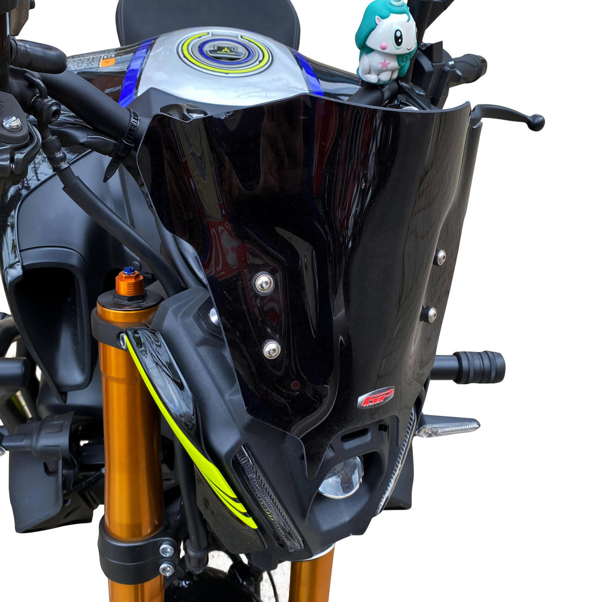Black Windscreen 30 cm for Yamaha MT-09 2021-2023