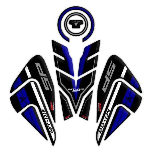 Kit Paraserbatoio Nero/Blu per Yamaha MT-09 SP 2021-2023 – GP Kompozit