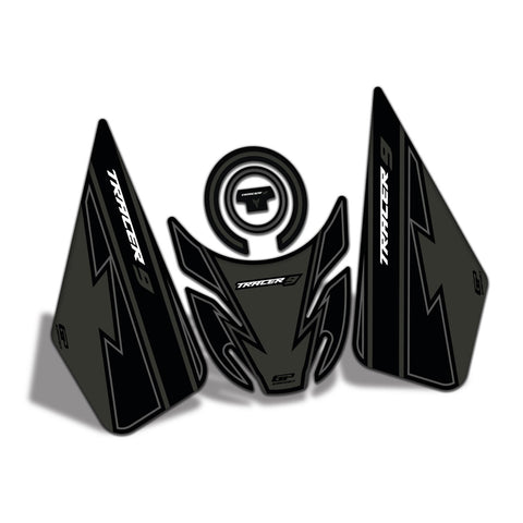 Tankpad-Set Schwarz für Yamaha MT-09 Tracer 2021-2024