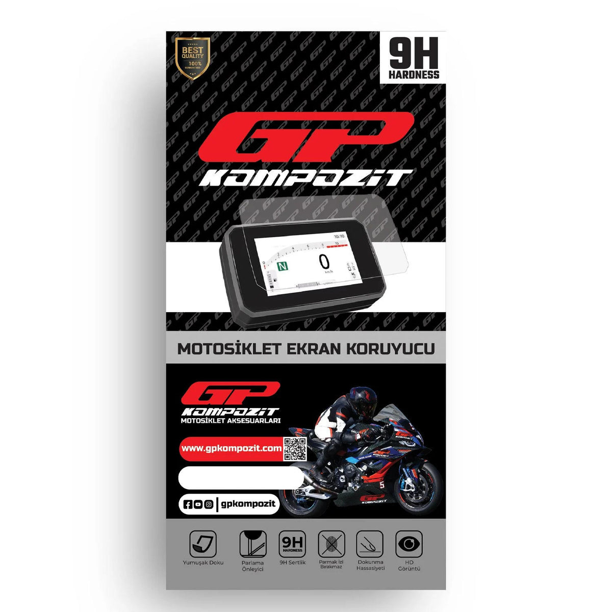 Displayschutz 9H Kit für Yamaha NMAX 125 / 155 2025-2026