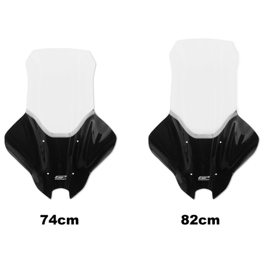 Silkscreened Parabrezzashield Parabrezzascreen With Handguard Trasparente Compatibile per Yamaha NMAX 125 / NMAX 155 - GP Kompozit