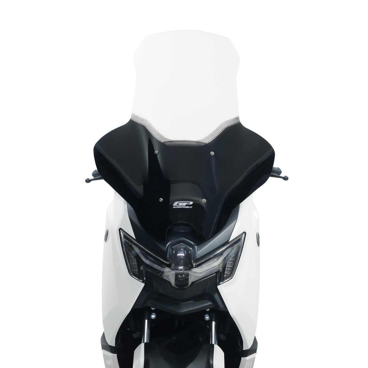 Clear Silkscreened Windshield with Handguards 82 cm for Yamaha NMAX 125 / NMAX 155 2025-2026