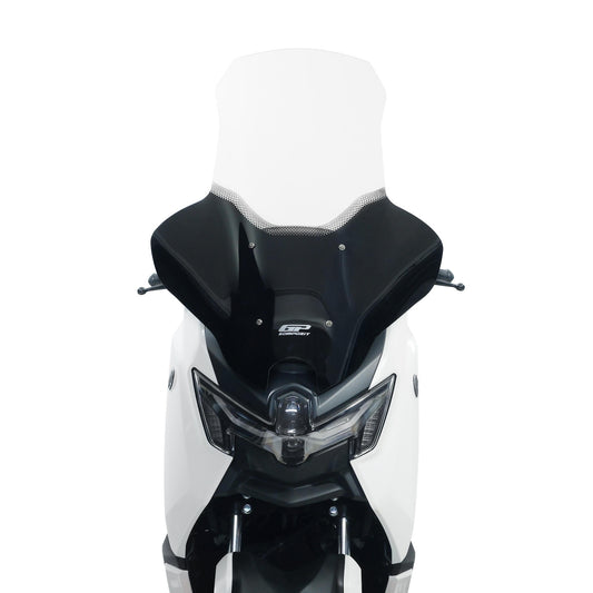 Parabrezza Serigrafato con Paramani Trasparente 82 cm per Yamaha NMAX 125 / NMAX 155 2025-2026 – GP Kompozit