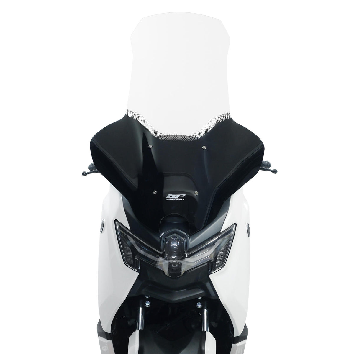 Clear Silkscreened Windshield with Handguards 82 cm for Yamaha NMAX 125 / NMAX 155 2025-2026