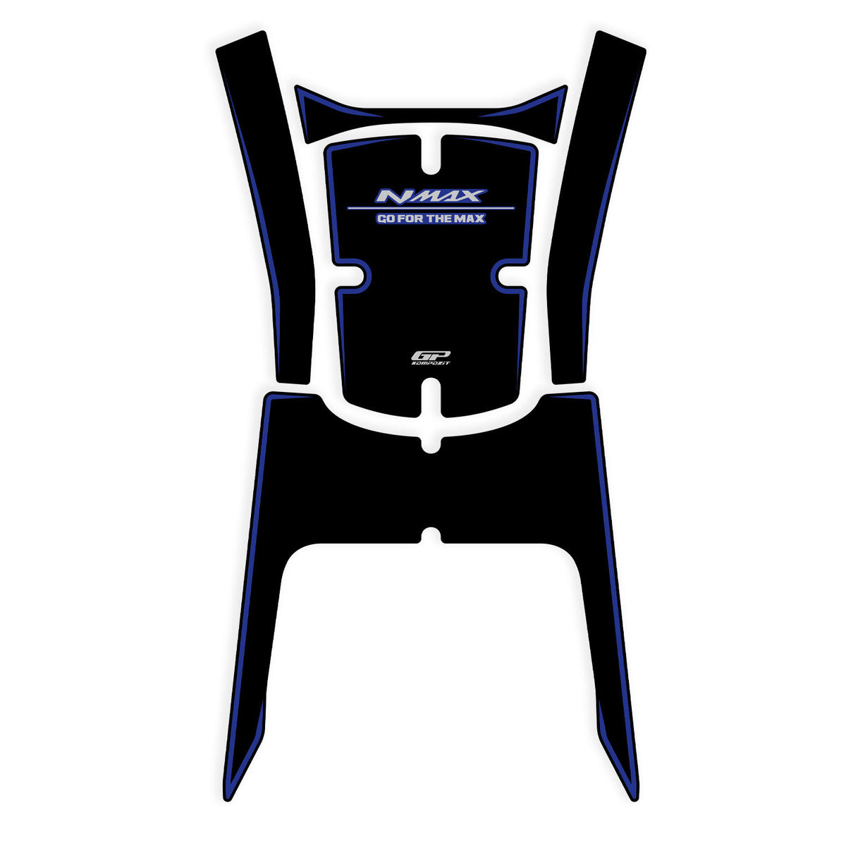 Kit Paraserbatoio Blu per Yamaha NMAX 125 / 155 2025-2026 – dettaglio 2
