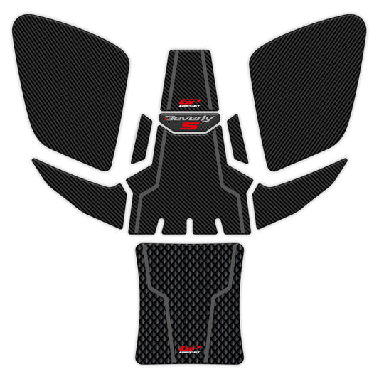 Kit Paraserbatoio Carbon per Piaggio Beverly S 400 2021-2023 – dettaglio 2