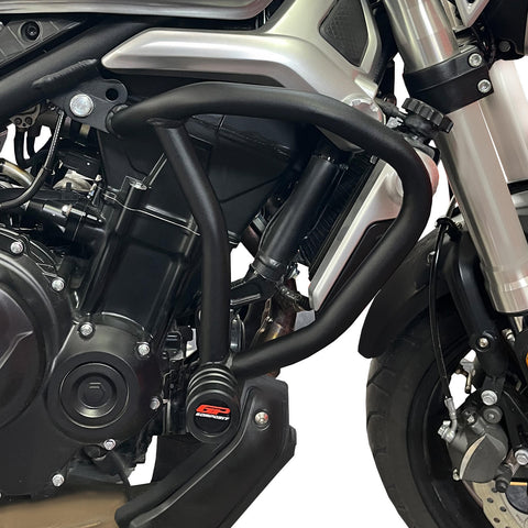 Black Tubular Engine Guard Crash Bars for Voge 500AC 2022