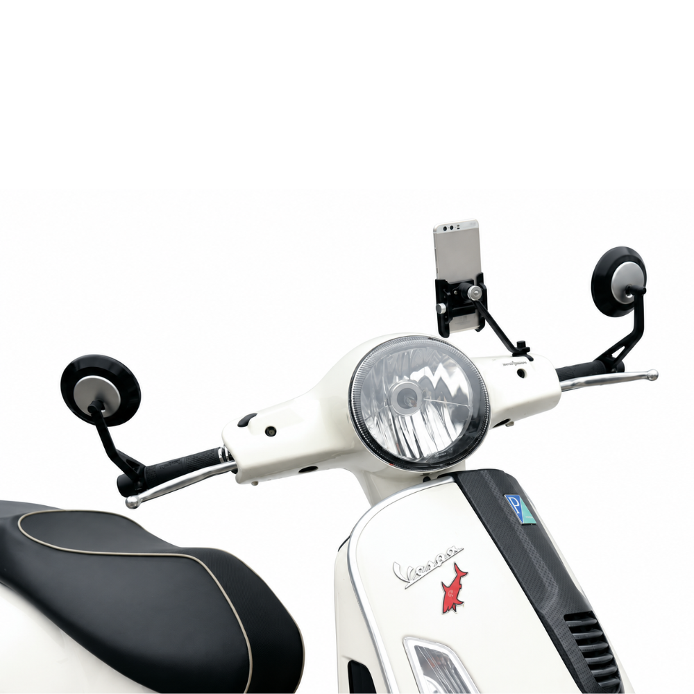 Specchietto Retrovisore Bar End Bicolor Cromo Vespa GTS / GTS Super / Sei Giorni / Primavera / Elettrica