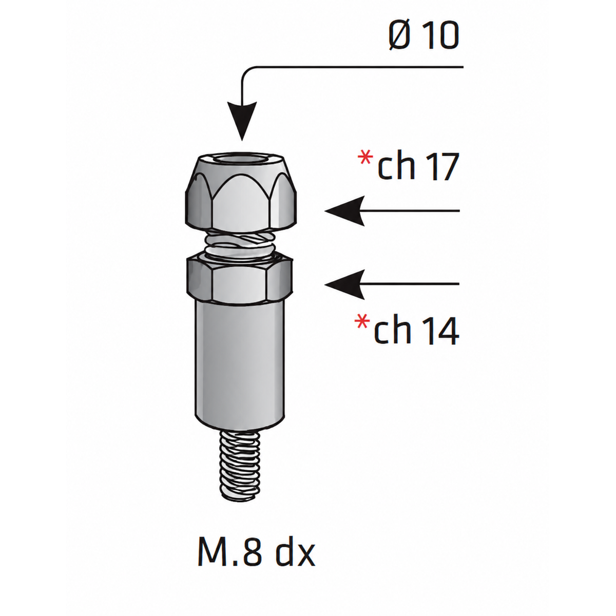 Peugeot Clamp M8