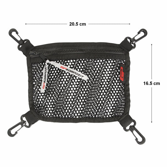 Top case Mesh Net Organizer Compatibile per Universal 37 lt Aluminum Motorcycle Top Case - GP Kompozit