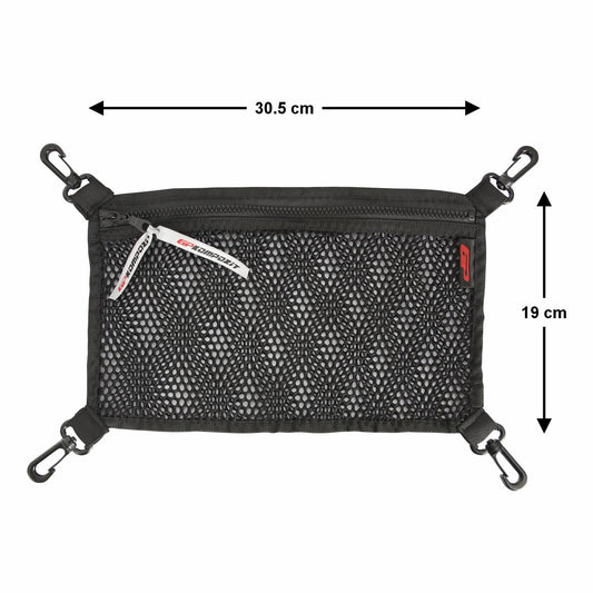 Top case Mesh Net Organizer Compatibile per Universal 45 lt Aluminum Motorcycle Top Case - GP Kompozit
