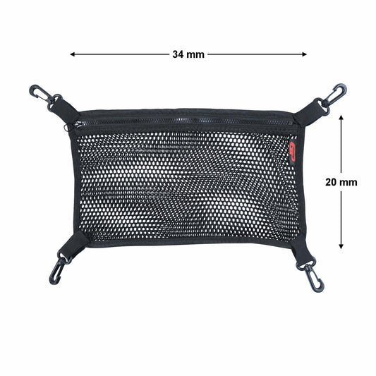 Top case Mesh Net Organizer Compatibile per Universal 75 lt Aluminum Motorcycle Top Case - GP Kompozit