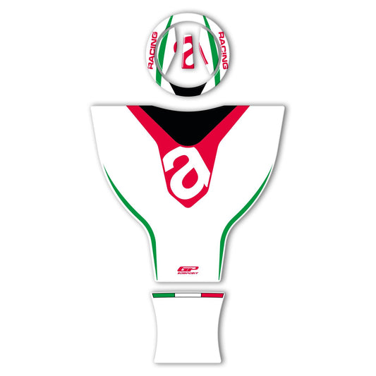 Tank Pad White Compatibile per Aprilia RS 660 - GP Kompozit