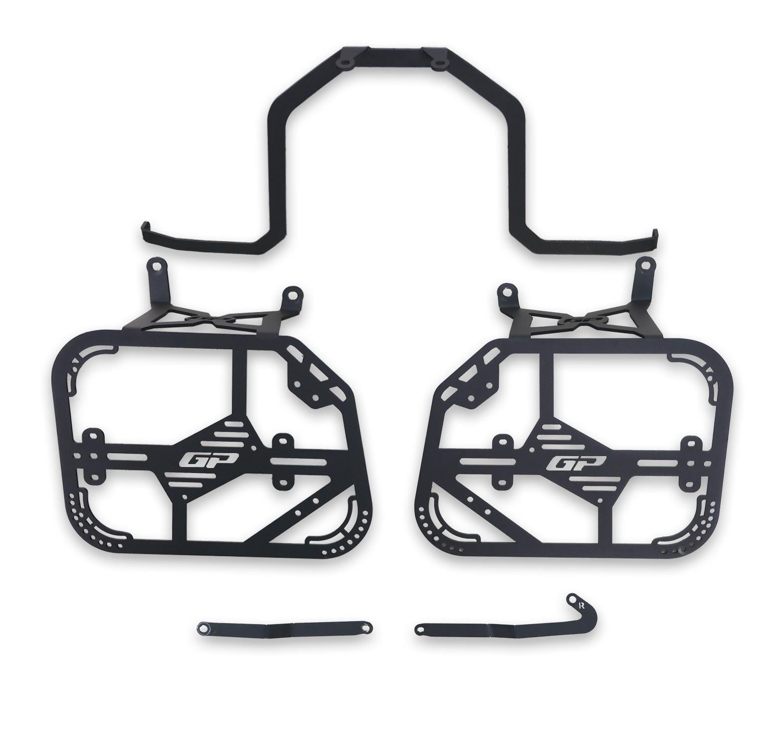Telaietti Porta Valigie Laterali Neri per Benelli TRK 702 - dettaglio