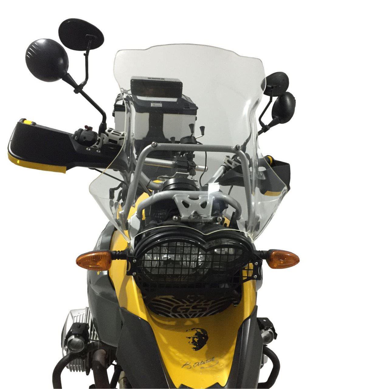 Parabrezza Fumé GP Kompozit per BMW R 1200 GS / GS Adventure 2004-2012 - vista laterale