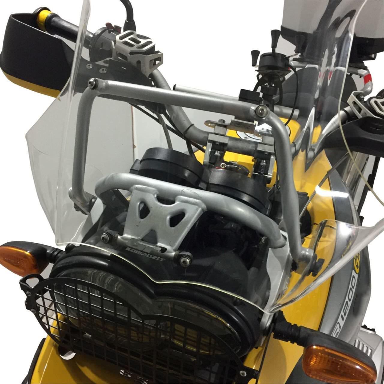 Parabrezza Fumé GP Kompozit per BMW R 1200 GS / GS Adventure 2004-2012 - dettaglio