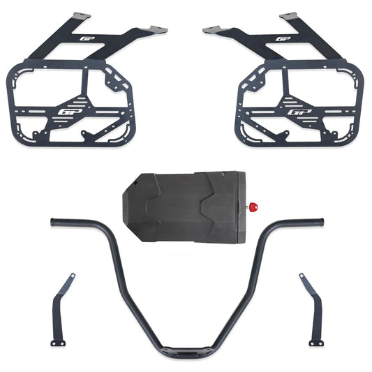 Telaio Valigie Laterali Nero Compatibile per Honda Africa Twin CRF1100L L1 - GP Kompozit
