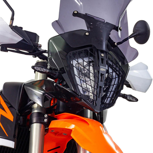 Griglia Protezione Faro Nera per KTM 790 / 890 Adventure 2021-2022