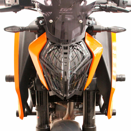 Griglia Protezione Faro Nera per KTM 125 / 200 / 250 / 390 Duke 2024-2025