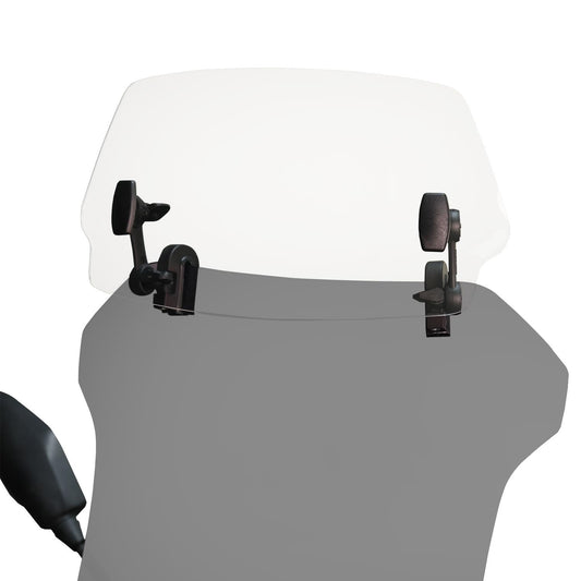 Estensione Parabrezza Moto Regolabile con Clip – Deflettore Antivento Trasparente