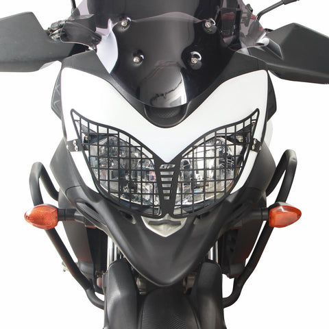 Rejilla Protección Faro Negra para Suzuki V-Strom DL 650 2012-2016