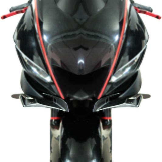 Aerodynamischer schwarzer Winglet für Yamaha YZF-R25 / YZF-R3 2019-2024 – Detail 4