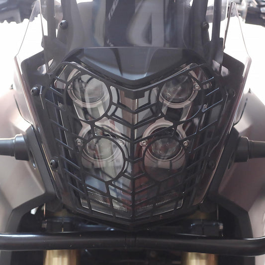Griglia Protezione Faro Nera per Yamaha Ténéré 700 2019-2025