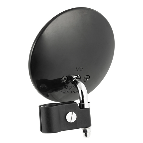 Specchietto Retrovisore da Scudo (a Bandone) Tondo Nero Vespa / Lambretta SX/DX