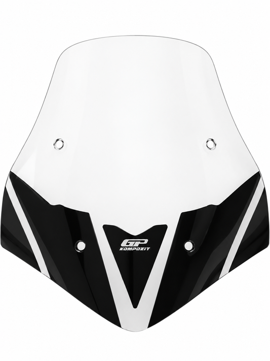 Parabrezza alto maggiorato trasparente 65 x 66 cm GP Kompozit per Honda SH 125i / 150i / 350i