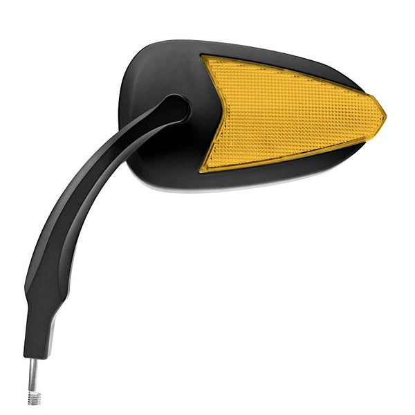 Retrovisore Sinistro Nero con Freccia LED per Harley-Davidson / Buell