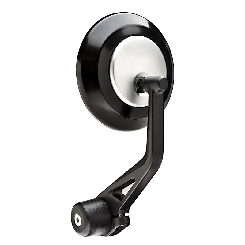 Specchietto Retrovisore Bar End Bicolor Nero-Grigio Vespa GTS / Primavera