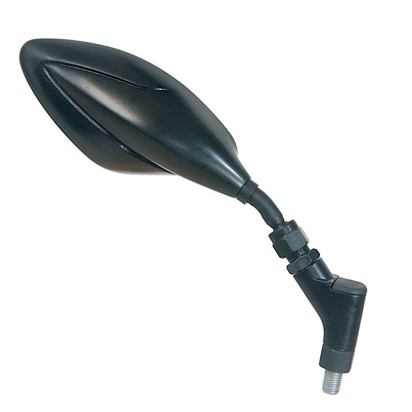 Universal Racing Handlebar Right Mirror - Black 360° Ball